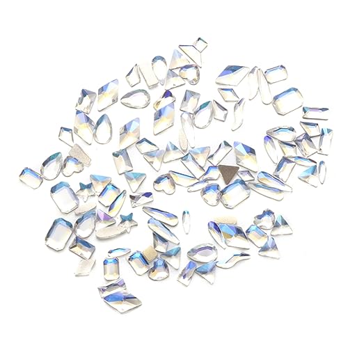 VINTORKY 100 Stück Nail Art Strass Weiße Nägel Tipps mit Dekorative Aufkleber für Diy Maniküre Vielseitiges Zubehör für Nageldesign für Kreative Nail Art Projekte VINTORKY 100 Stück Nail Art Strass Weiße Nägel Tipps mit Dekorative Aufkleber für Diy Maniküre Vielseitiges Zubehör für Nageldesign für Kreative Nail Art Projekte von VINTORKY