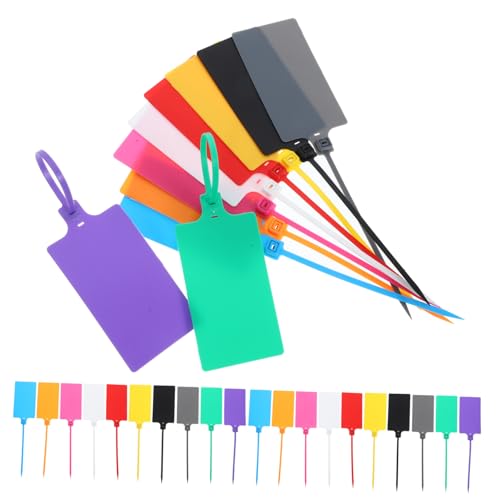 VINTORKY 100 Stück Versandetiketten Luggage Tags Stabilem Kunststoff Farbige Etiketten für und Beschriftung für Versand und Lagerung VINTORKY 100 Stück Versandetiketten Luggage Tags Stabilem Kunststoff Farbige Etiketten für und Beschriftung für Versand und Lagerung von VINTORKY