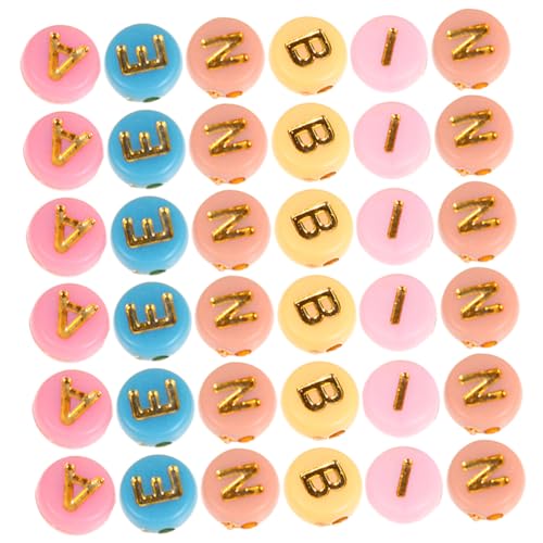 VINTORKY 1000 Stück DIY Buchstabenperlen Kunststoff Rund mit Alphabet Perlen für Armbänder Halsketten Schmuckherstellung Bunte Mischfarben Zufällige Farbe Zufällige Farbe VINTORKY 1000 Stück DIY Buchstabenperlen Kunststoff Rund mit Alphabet Perlen für Armbänder Halsketten Schmuckherstellung Bunte Mischfarben Zufällige Farbe Zufällige Farbe von VINTORKY