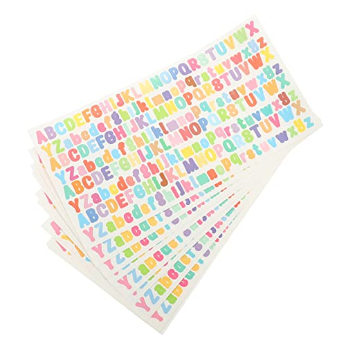 VINTORKY 10Blätter Selbstklebende Buchstabenaufkleber für DIY Scrapbooking Wasserdichte Alphabet Sticker für Postfach Dekoration Kreative Bastelmaterialien VINTORKY 10Blätter Selbstklebende Buchstabenaufkleber für DIY Scrapbooking Wasserdichte Alphabet Sticker für Postfach Dekoration Kreative Bastelmaterialien von VINTORKY