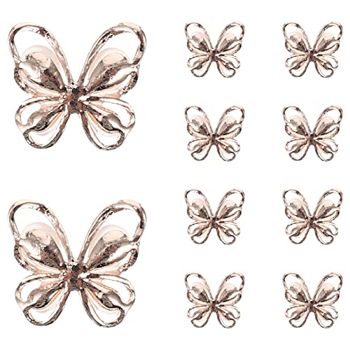 VINTORKY 10Stücke Schmetterlinge Nagelkunst Strass Dekoration für DIY Maniküre Katzenaugenstein Design Roségold für Charmante Nägel und Kreative Bastelprojekte VINTORKY 10Stücke Schmetterlinge Nagelkunst Strass Dekoration für DIY Maniküre Katzenaugenstein Design Roségold für Charmante Nägel und Kreative Bastelprojekte von VINTORKY