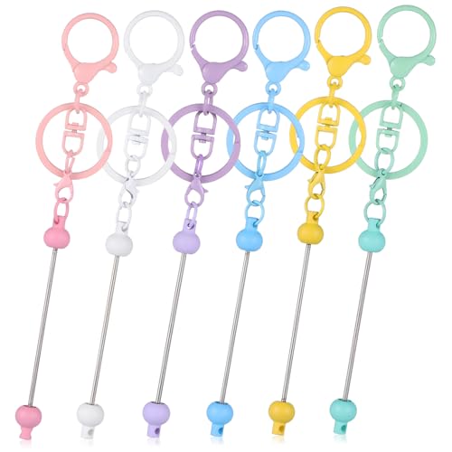 VINTORKY 12 Stück Teiliges Beaded Bar Keychain mit Robustem Metall und Praktischem Karabinerverschluss Vielseitig Einsetzbar als DIY Schlüsselanhänger Zubehör und Modisches Taschenanhänger VINTORKY 12 Stück Teiliges Beaded Bar Keychain mit Robustem Metall und Praktischem Karabinerverschluss Vielseitig Einsetzbar als DIY Schlüsselanhänger Zubehör und Modisches Taschenanhänger von VINTORKY