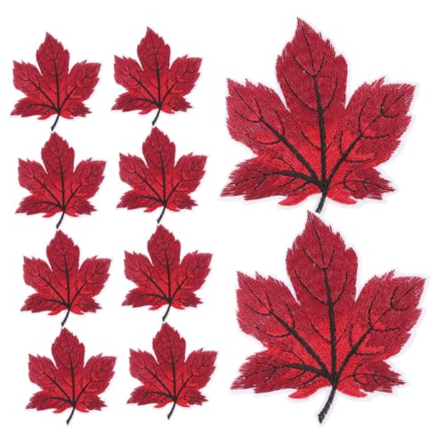 VINTORKY 12 Stück Teiliges Bunter Gestickter Ahornblatt Aufnäher zum Aufbügeln Textile Applikationen für Kleidung Taschen Hüte Geeignet zum Reparieren und Dekorieren im Herbststil VINTORKY 12 Stück Teiliges Bunter Gestickter Ahornblatt Aufnäher zum Aufbügeln Textile Applikationen für Kleidung Taschen Hüte Geeignet zum Reparieren und Dekorieren im Herbststil von VINTORKY