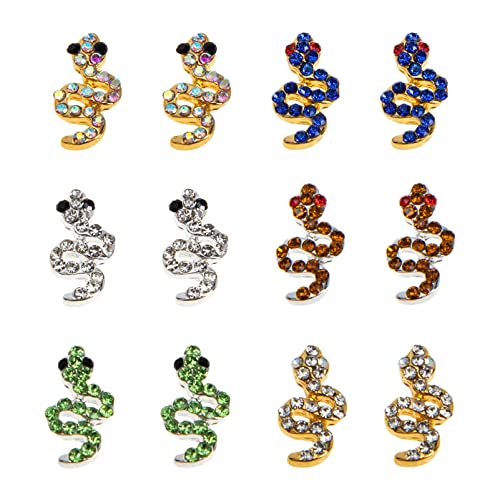 VINTORKY 12 Stück Teiliges Nagel Charms mit Schlangen Design Strasssteine für Nageldesign und DIY Nagelkunst Zubehör für Kreative Nageldekorationen VINTORKY 12 Stück Teiliges Nagel Charms mit Schlangen Design Strasssteine für Nageldesign und DIY Nagelkunst Zubehör für Kreative Nageldekorationen von VINTORKY