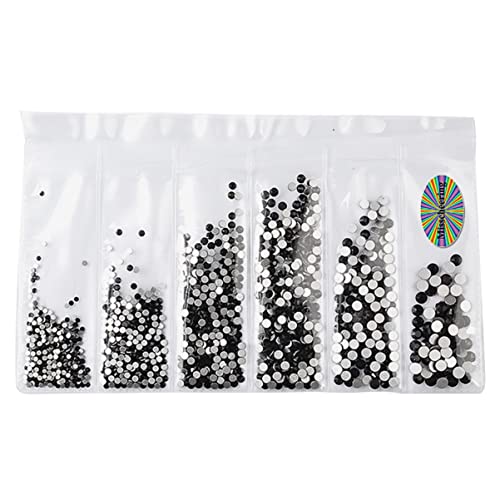 VINTORKY 1364 Stück Schimmernde Nail Art Strasssteine Teiliges für DIY Maniküre und Nageldekoration Geeignet für Frauen und Mädchen Schwarz VINTORKY 1364 Stück Schimmernde Nail Art Strasssteine Teiliges für DIY Maniküre und Nageldekoration Geeignet für Frauen und Mädchen Schwarz von VINTORKY