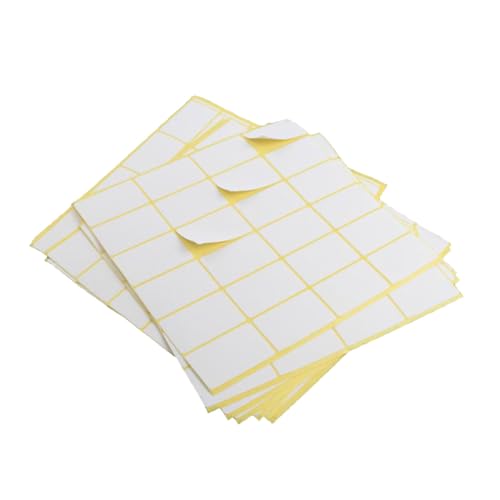 VINTORKY 15 Stück Teiliges Selbstklebendes Blanko Etiketten Beschreibbare Papieraufkleber für Büro Schule Organisation und Markierung von Flaschen Behältern Boxen und Ordnern von VINTORKY
