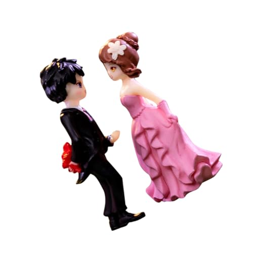 VINTORKY 1Satz Figuren Romantische Und Dekoration Für Valentinstag Kuchen Topper Und Tischdeko Für Hochzeiten Und Verlobungen von VINTORKY