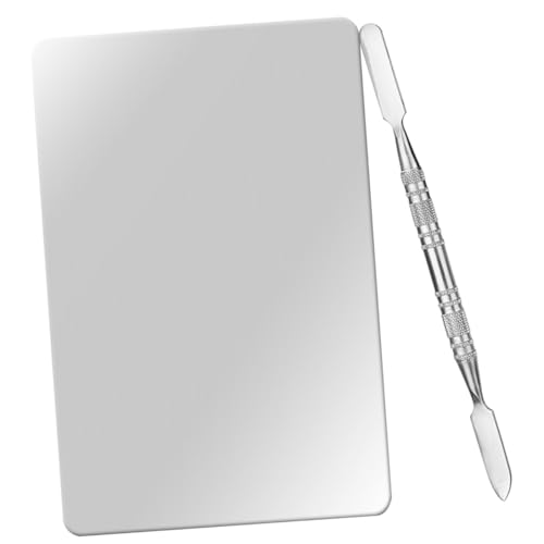 VINTORKY 1Satz Kosmetische Mischpalette Spatel Farbmischplatte für Make Up und Nagelpigmente für Professionelle Maskenbildner und Make Up Enthusiasten von VINTORKY