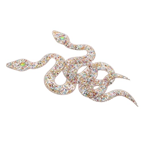 VINTORKY 2 Stück Snake Strass Patches zum Aufbügeln Dekorative Applikationen für Diy Kleidung Taschen Schuhe und Hüte Glitzernde Verzierungen Hochwertigem Material VINTORKY 2 Stück Snake Strass Patches zum Aufbügeln Dekorative Applikationen für Diy Kleidung Taschen Schuhe und Hüte Glitzernde Verzierungen Hochwertigem Material von VINTORKY