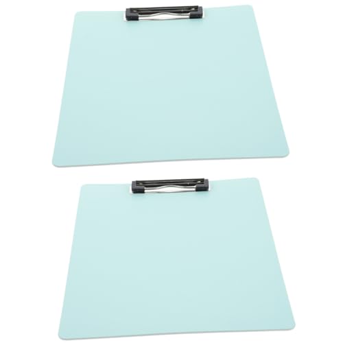 VINTORKY 2 Stück Teiliges Clipboard Leichtes Tragbares Schreibbrett aus PP und Aluminiumlegierung Robustes Bürozubehör mit Metallklemme für Büro Schule und Unterwegs Farblich Abgestimmt von VINTORKY