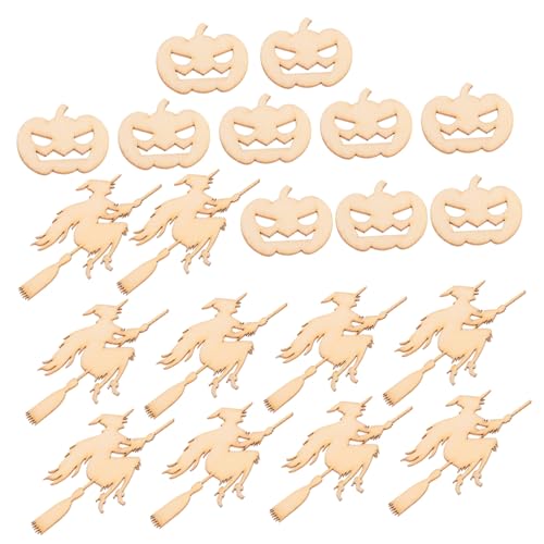 VINTORKY 20 Stück Halloween Holzscheiben DIY Partydekoration Holzanhänger Kürbis Hexe Holzchips zum Bemalen Halloween Bastelbedarf Holzscheiben für Fest Deko und DIY Kunsthandwerk VINTORKY 20 Stück Halloween Holzscheiben DIY Partydekoration Holzanhänger Kürbis Hexe Holzchips zum Bemalen Halloween Bastelbedarf Holzscheiben für Fest Deko und DIY Kunsthandwerk von VINTORKY