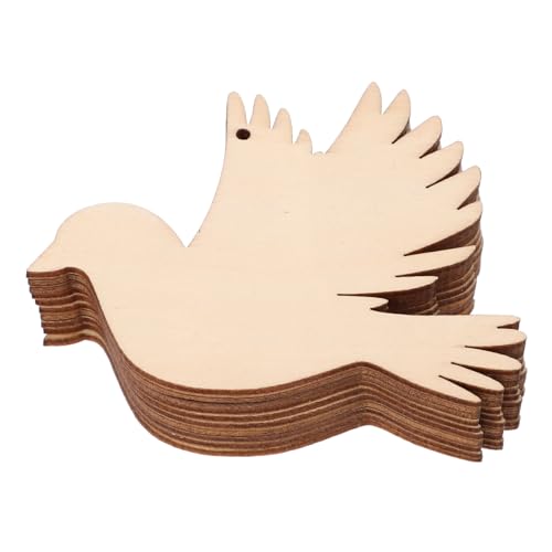 VINTORKY 20 Stück Teiliges Anhänger mit Vorgelochtem Seil Naturbelassene Holztauben zum Bemalen und Basteln Vielseitige DIY Deko für Hochzeit Geburtstag und Weihnachtsfeier VINTORKY 20 Stück Teiliges Anhänger mit Vorgelochtem Seil Naturbelassene Holztauben zum Bemalen und Basteln Vielseitige DIY Deko für Hochzeit Geburtstag und Weihnachtsfeier von VINTORKY