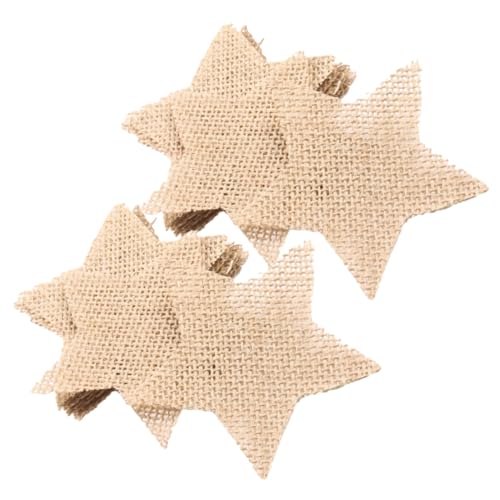 VINTORKY 20 Stück Teiliges Weihnachtsdekor Burlap Sterne zum Basteln DIY Baumornamente aus Hochwertigem Jutestoff Einfache Bemalung und Aufhängung für Festliche Weihnachtsatmosphäre VINTORKY 20 Stück Teiliges Weihnachtsdekor Burlap Sterne zum Basteln DIY Baumornamente aus Hochwertigem Jutestoff Einfache Bemalung und Aufhängung für Festliche Weihnachtsatmosphäre von VINTORKY