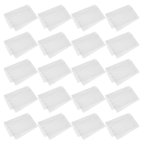 VINTORKY 20Stücke Transparente Ordnertaschen PVC Dokumententaschen für Notizbücher Quittungen und Geld Organizer Tragbar und Leicht Zubehör für Büro und Schule VINTORKY 20Stücke Transparente Ordnertaschen PVC Dokumententaschen für Notizbücher Quittungen und Geld Organizer Tragbar und Leicht Zubehör für Büro und Schule von VINTORKY