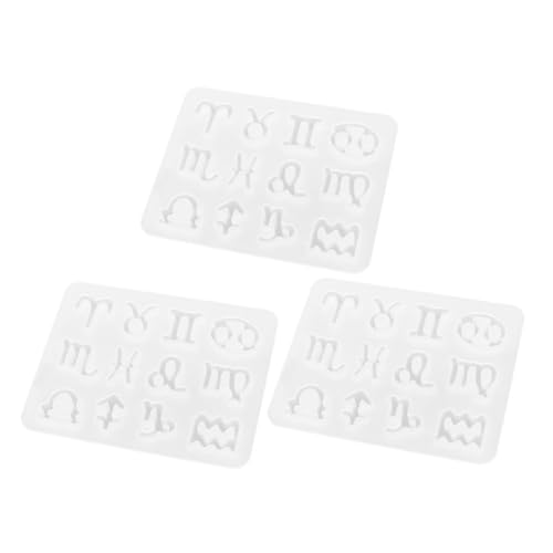 VINTORKY 3 Stück Silikonform Teilig für DIY Schlüsselanhänger und Charm Anhänger Flexible Langlebige Gießform für Dekorative Anhänger Einfach zu Entformen für Basteln und Geschenke von VINTORKY