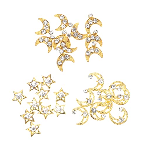 VINTORKY 30 Stück Charms Mond Stern Verzierung Glänzende Nail Art Accessoires für Diy Nageldesign Besondere Anlässe und Projekte VINTORKY 30 Stück Charms Mond Stern Verzierung Glänzende Nail Art Accessoires für Diy Nageldesign Besondere Anlässe und Projekte von VINTORKY