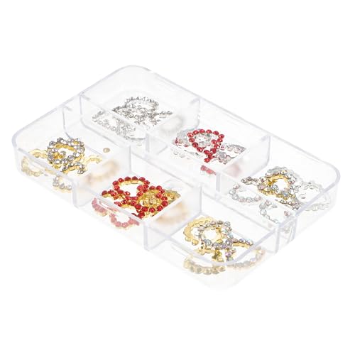 VINTORKY 30 Stück Nailart-Accessoires mit Strasssteinen nail charms spaß valentinesday valentinstags maniküre zubehör Reiz Dekoration Herz Trendy 3D-Nagelanhänger Nagel Edelsteine Legierung VINTORKY 30 Stück Nailart-Accessoires mit Strasssteinen nail charms spaß valentinesday valentinstags maniküre zubehör Reiz Dekoration Herz Trendy 3D-Nagelanhänger Nagel Edelsteine Legierung von VINTORKY