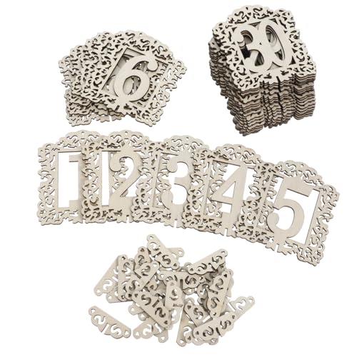 VINTORKY 30Stücke Hochzeit Tischnummern Karten mit Nummer Tischdeko für Hochzeitsfeiern und Partys und Leicht Lesbare Accessoire VINTORKY 30Stücke Hochzeit Tischnummern Karten mit Nummer Tischdeko für Hochzeitsfeiern und Partys und Leicht Lesbare Accessoire von VINTORKY