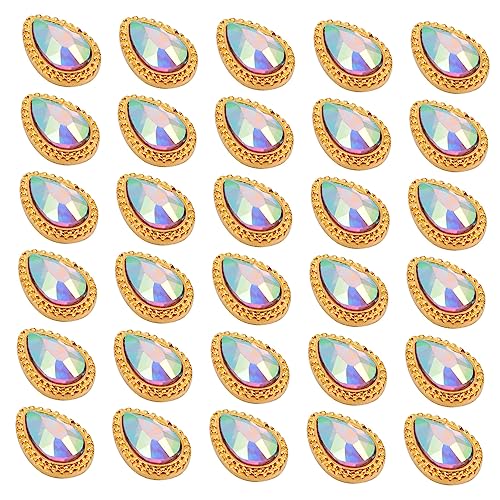 VINTORKY 30Stücke Nagel Nieten Strass für DIY Nageldesign Glitzer Edelsteine Maniküre Zubehör für und Mädchen für Kreative Nail Art Projekte VINTORKY 30Stücke Nagel Nieten Strass für DIY Nageldesign Glitzer Edelsteine Maniküre Zubehör für und Mädchen für Kreative Nail Art Projekte von VINTORKY