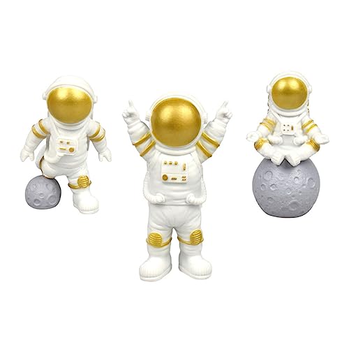 VINTORKY 3Stücke Mini Astronaut Auto Innenraum Dekoration Teiliges Harzset für Kreative Wohn und Party Dekoration oder Kuchen für Detailreich VINTORKY 3Stücke Mini Astronaut Auto Innenraum Dekoration Teiliges Harzset für Kreative Wohn und Party Dekoration oder Kuchen für Detailreich von VINTORKY