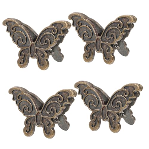 VINTORKY 4 Stück Kreative Schmetterlings Clips aus Teiliges Kleine Metallklammern Praktische Büroklammern für Fotos Dokumente und Dekoration Vintage Stil Vielseitig für Schule und Büro VINTORKY 4 Stück Kreative Schmetterlings Clips aus Teiliges Kleine Metallklammern Praktische Büroklammern für Fotos Dokumente und Dekoration Vintage Stil Vielseitig für Schule und Büro von VINTORKY