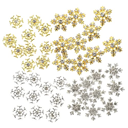 VINTORKY 40 Stück Schneeflocken-Ornamente nageln Dekorationen weihnachtsdorf zubehör Weihnachtsmann kunstnägel set maniküre set entzückende Nageldekoration Schneeflockennagel aus Legierung VINTORKY 40 Stück Schneeflocken-Ornamente nageln Dekorationen weihnachtsdorf zubehör Weihnachtsmann kunstnägel set maniküre set entzückende Nageldekoration Schneeflockennagel aus Legierung von VINTORKY