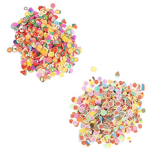 VINTORKY 4000 Stück Kawaii Nagelcharms Frucht und Kuchen Designs für Diy Maniküre Nagelornamente für Kreative Nagelkunst und Schmuckherstellung Einfach zu Verwenden für Familienprojekte von VINTORKY