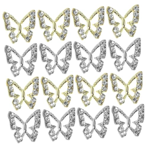 VINTORKY 40Stücke Schmetterlings Nagel Charms Dekoration für Nail Art Vielseitige Maniküre Zubehör für Gel und Kunstnägel Kreative DIY Nageldesigns VINTORKY 40Stücke Schmetterlings Nagel Charms Dekoration für Nail Art Vielseitige Maniküre Zubehör für Gel und Kunstnägel Kreative DIY Nageldesigns von VINTORKY