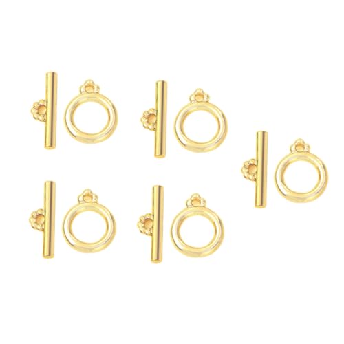 VINTORKY 5 Sätze Teiliges Verschlussringe mit T Bar Verbindern DIY Schmuckzubehör für Armbänder und Langlebige und Einfache Anwendung Ergänzung für Ihre Schmuckherstellung VINTORKY 5 Sätze Teiliges Verschlussringe mit T Bar Verbindern DIY Schmuckzubehör für Armbänder und Langlebige und Einfache Anwendung Ergänzung für Ihre Schmuckherstellung von VINTORKY