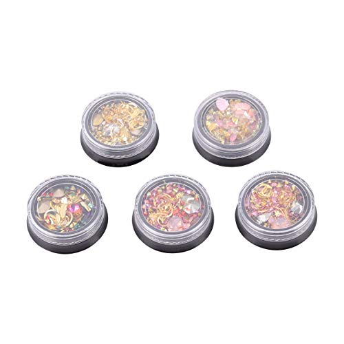 VINTORKY 5 Stück Teiliges Stern Mond Nagel Rhinestones Maniküre Schmuck Diy Nagelkunst Aufkleber Glitzernde Dekorationen für Nägel und Bastelprojekte VINTORKY 5 Stück Teiliges Stern Mond Nagel Rhinestones Maniküre Schmuck Diy Nagelkunst Aufkleber Glitzernde Dekorationen für Nägel und Bastelprojekte von VINTORKY