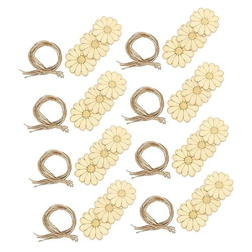 VINTORKY 50 Sätze DIY Holzscheiben zum Bemalen Glatte Holzstücke aus Stabilem Material Vielseitig für Kreative Dekorationen zu Geburtstagen und Weihnachten Einfache Handhabung für von VINTORKY