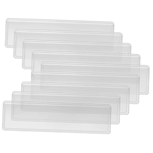 VINTORKY 50 Stück Selbstklebende Transparente Kartenhalter Robuste Folio Ordner Taschen zum Organisieren und Schutz von Karteikarten als Etikettenhalter für Büro und Lager VINTORKY 50 Stück Selbstklebende Transparente Kartenhalter Robuste Folio Ordner Taschen zum Organisieren und Schutz von Karteikarten als Etikettenhalter für Büro und Lager von VINTORKY
