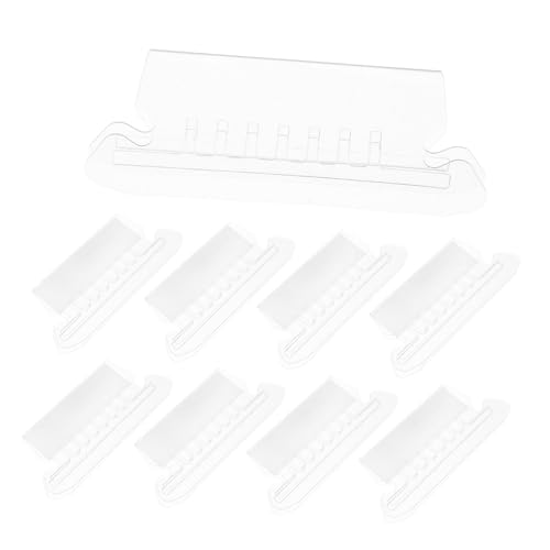 VINTORKY 50 Stück Teiliges Transparente Hängeregister tabs und Einlegekarten Robuste Kunststoff registerlaschen für Ordner zum Organisieren und Kennzeichnen von Dokumenten zu Hause Büro von VINTORKY