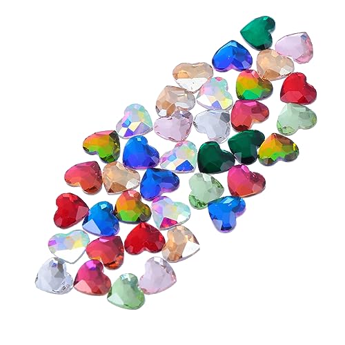 VINTORKY 50Stücke Herzform Strasssteine Maniküre Charms für DIY Nagelkunst Dekoration Gemischte Farben für Kurze und Lange Nägel Glänzend VINTORKY 50Stücke Herzform Strasssteine Maniküre Charms für DIY Nagelkunst Dekoration Gemischte Farben für Kurze und Lange Nägel Glänzend von VINTORKY