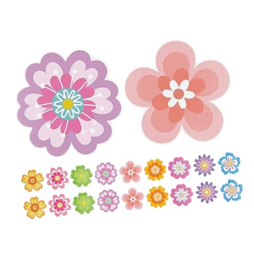 VINTORKY 54 Stück Teiliges Doppelseitiger Blumen Papierausschnitte aus Karton für Frühlings Pinnwanddekorationen im Klassenzimmer Farbenfrohe Detailreiche Papierblumen mit Klebepunkten für VINTORKY 54 Stück Teiliges Doppelseitiger Blumen Papierausschnitte aus Karton für Frühlings Pinnwanddekorationen im Klassenzimmer Farbenfrohe Detailreiche Papierblumen mit Klebepunkten für von VINTORKY