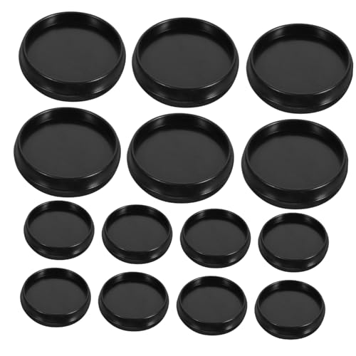 VINTORKY 55 Stück Teiliges Kleine Schwarze Buchbinderinge aus Robustem Kunststoff Flexible Loseblatt Binder Discs für Scrapbook Planer und Fotoalben Einfache Organisation und Schnelles von VINTORKY