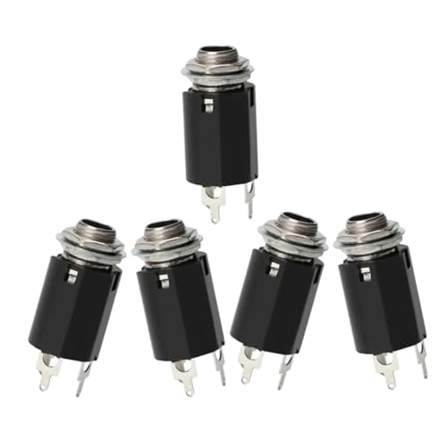 VINTORKY 5Stücke Teiliges Gitarren Zubehör Stereo Ausgangsbuchsen für Elektrische Gitarren Robuste und Langlebige Ersatzteile für Einfache Installation VINTORKY 5Stücke Teiliges Gitarren Zubehör Stereo Ausgangsbuchsen für Elektrische Gitarren Robuste und Langlebige Ersatzteile für Einfache Installation von VINTORKY