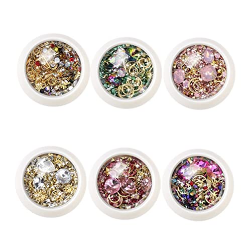 VINTORKY 6 Sätze Teiliges Set Strass Nagelkunst Zubehör DIY Maniküre Dekoration für Vielseitige Nail Art Supplies für Kreative Designs und Persönliche Anwendungen VINTORKY 6 Sätze Teiliges Set Strass Nagelkunst Zubehör DIY Maniküre Dekoration für Vielseitige Nail Art Supplies für Kreative Designs und Persönliche Anwendungen von VINTORKY