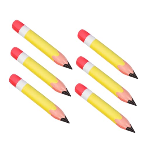 VINTORKY 6 Stück Aufblasbare PVC Bleistift Dekoration Langlebig und Wiederverwendbar für Klassenzimmer Schulanfang Party Wanddeko Gelb VINTORKY 6 Stück Aufblasbare PVC Bleistift Dekoration Langlebig und Wiederverwendbar für Klassenzimmer Schulanfang Party Wanddeko Gelb von VINTORKY