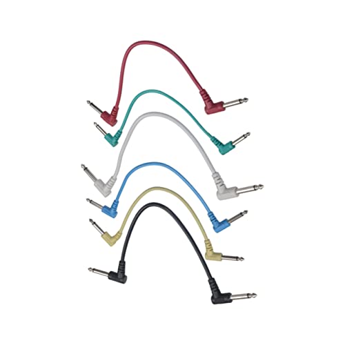 VINTORKY 6 Stück Rechteckige Gitarren Kabel Austauschbare Patchkabel für Gitarre Langlebig und Robust für Gitarreneffekte Platzsparend und Klarer VINTORKY 6 Stück Rechteckige Gitarren Kabel Austauschbare Patchkabel für Gitarre Langlebig und Robust für Gitarreneffekte Platzsparend und Klarer von VINTORKY