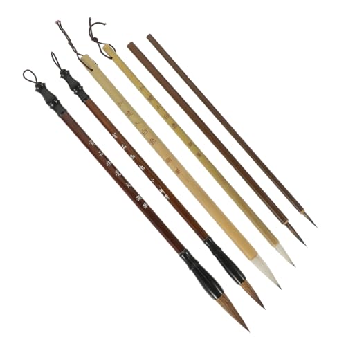 VINTORKY 6 Stück Teiliges Chinesisches Kalligraphie Pinsel für Anfänger Feine Spitzen Vielseitig für Malerei Schreiben Traditionelle Tuschekunst Hochwertige Pinselhaare Präzise Kontrolle VINTORKY 6 Stück Teiliges Chinesisches Kalligraphie Pinsel für Anfänger Feine Spitzen Vielseitig für Malerei Schreiben Traditionelle Tuschekunst Hochwertige Pinselhaare Präzise Kontrolle von VINTORKY