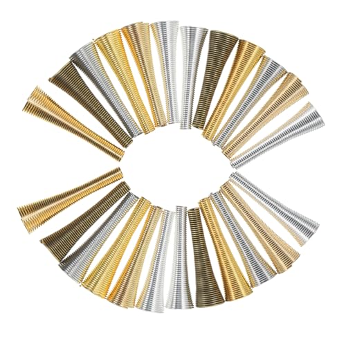 VINTORKY 60 Stück Metall Perlenkappen Trompetenform Bead End Caps Schmuckzubehör für DIY Armbänder Halsketten Bastelperlen Schmuckherstellung VINTORKY 60 Stück Metall Perlenkappen Trompetenform Bead End Caps Schmuckzubehör für DIY Armbänder Halsketten Bastelperlen Schmuckherstellung von VINTORKY