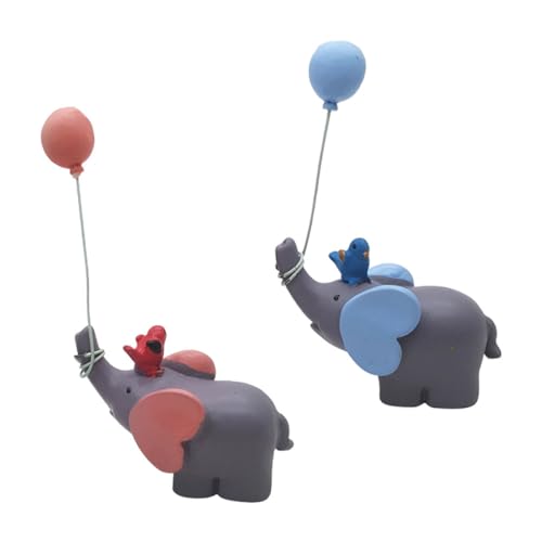 VINTORKY Elefanten- Babyparty-kuchenaufsatz Cartoon-Elefant Ornament Harzballon Elefantenspielzeug Zufällige Farbe VINTORKY Elefanten- Babyparty-kuchenaufsatz Cartoon-Elefant Ornament Harzballon Elefantenspielzeug Zufällige Farbe von VINTORKY