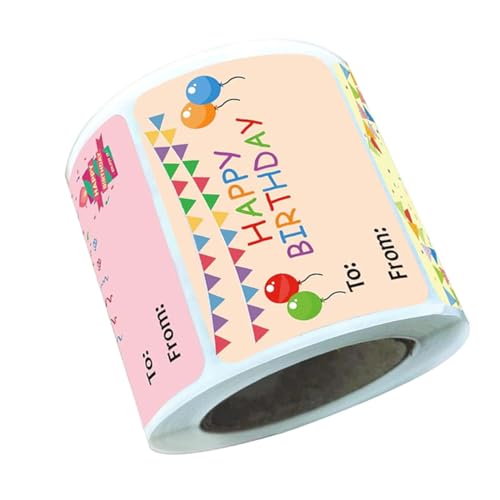 VINTORKY Geburtstags Aufkleber mit Namen Selbstklebende Happy Birthday Etiketten für Umschläge und Party Dekoration Vielseitige Bunte Sticker für Feierlichkeiten und Klassenzimmer VINTORKY Geburtstags Aufkleber mit Namen Selbstklebende Happy Birthday Etiketten für Umschläge und Party Dekoration Vielseitige Bunte Sticker für Feierlichkeiten und Klassenzimmer von VINTORKY