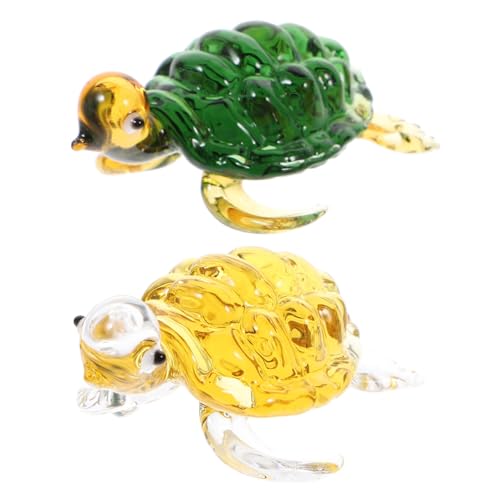 VINTORKY Glasschildkröte- Schildkröte Heimschmuck Glasschildkröte-Requisiten Tischdekoration Glaskunstwerk VINTORKY Glasschildkröte- Schildkröte Heimschmuck Glasschildkröte-Requisiten Tischdekoration Glaskunstwerk von VINTORKY