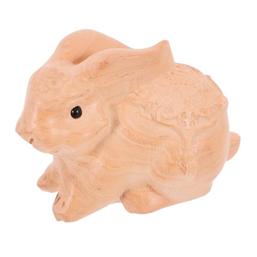 VINTORKY Handgefertigte Hasenskulptur Aus Holz Festival Hasenfigur Für Zuhause Retro Tierornament Für Wohnzimmer Niedlicher Hase Aus Holz VINTORKY Handgefertigte Hasenskulptur Aus Holz Festival Hasenfigur Für Zuhause Retro Tierornament Für Wohnzimmer Niedlicher Hase Aus Holz von VINTORKY