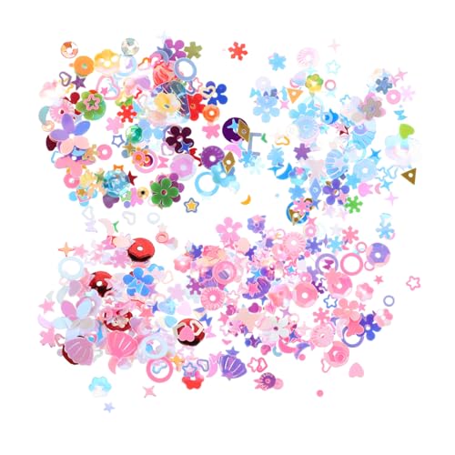 VINTORKY Lose Pailletten für DIY Bastelprojekte Bunte Irisierende Paillettenperlen Langlebige Glitzer Accessoires für Kleidung Nagelkunst Handarbeiten und Festliche Dekorationen VINTORKY Lose Pailletten für DIY Bastelprojekte Bunte Irisierende Paillettenperlen Langlebige Glitzer Accessoires für Kleidung Nagelkunst Handarbeiten und Festliche Dekorationen von VINTORKY
