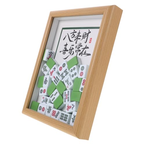 VINTORKY Mahjong-Kachel-Ausstellungsrahmen, chinesischer traditioneller Handwerks-Bilderrahmen, DIY-Foto-Ausstellungshalter aus Holz für Reichtum, Heim-Tischdekoration VINTORKY Mahjong-Kachel-Ausstellungsrahmen, chinesischer traditioneller Handwerks-Bilderrahmen, DIY-Foto-Ausstellungshalter aus Holz für Reichtum, Heim-Tischdekoration von VINTORKY