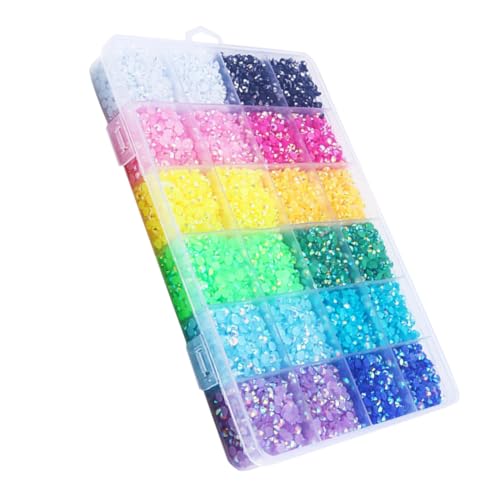 VINTORKY Maniküre DIY Strasssteine Farben Jelly Harz Dekore Für Nagelkunst Flache DIY Dekorationen Für Salonanwendungen VINTORKY Maniküre DIY Strasssteine Farben Jelly Harz Dekore Für Nagelkunst Flache DIY Dekorationen Für Salonanwendungen von VINTORKY