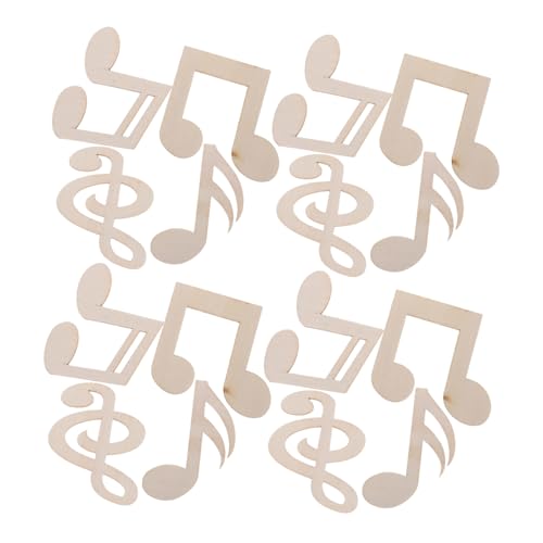 VINTORKY Pakete Holz Musiknoten DIY Bastelsets Unbemalt Naturholz Malen Kreative Holzstücke Bastelzubehör für Kunstprojekte Hängedeko VINTORKY Pakete Holz Musiknoten DIY Bastelsets Unbemalt Naturholz Malen Kreative Holzstücke Bastelzubehör für Kunstprojekte Hängedeko von VINTORKY